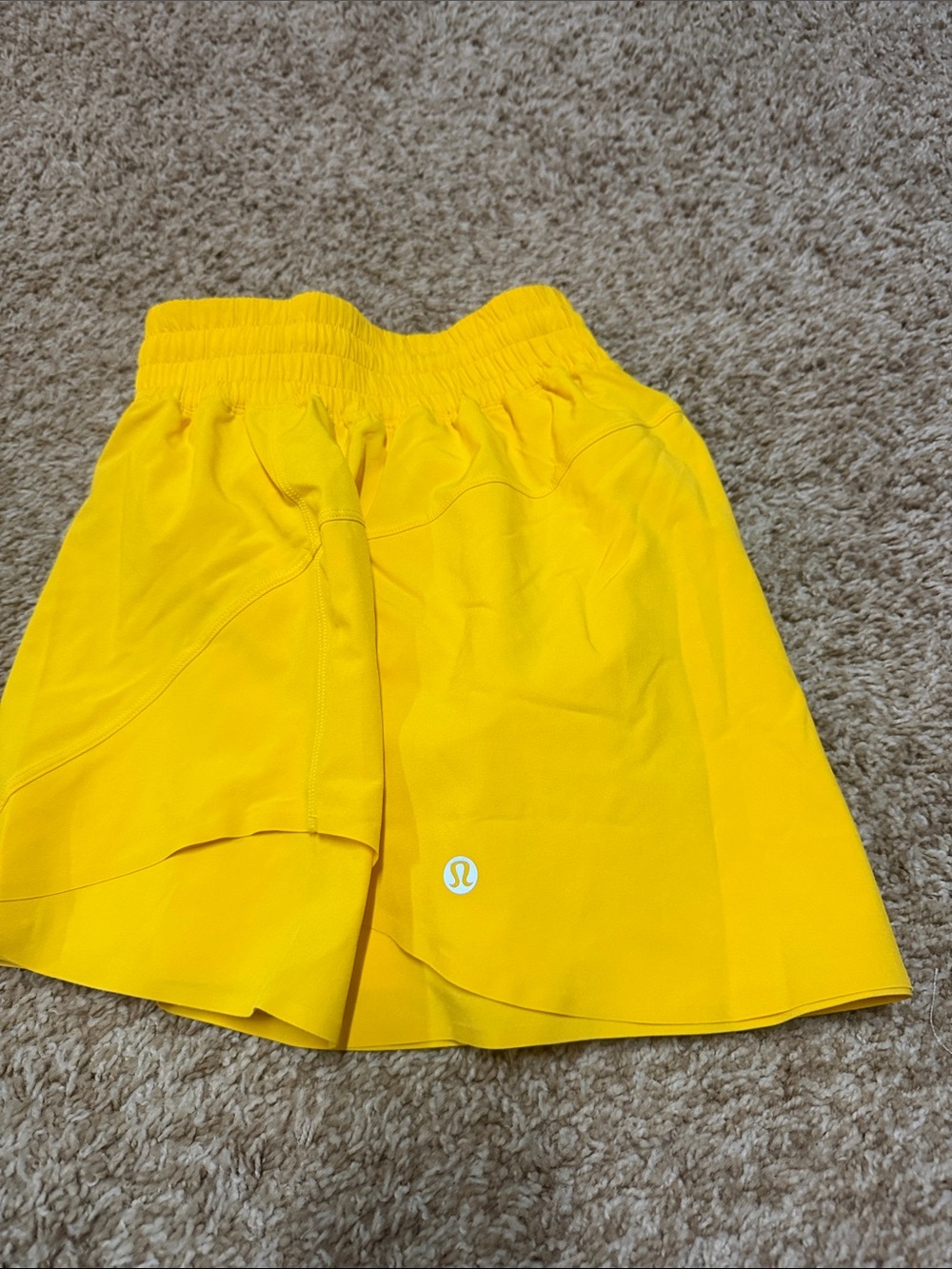 lululemon athletica women’s Bright Yellow Athletic Shorts